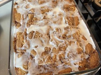Pumpkin Cinnamon Roll Coffee Cake