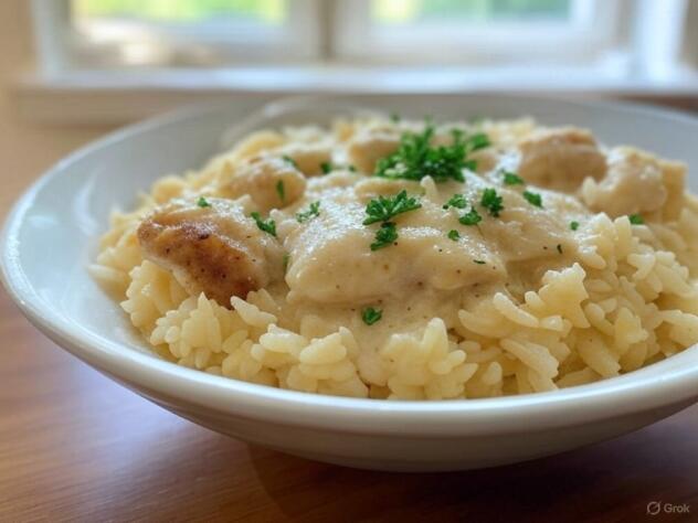 Creamy Parmesan One Pot Chicken And Rice - 